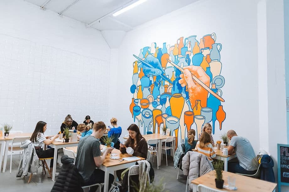 DMEM Craft Pottery Painting Session